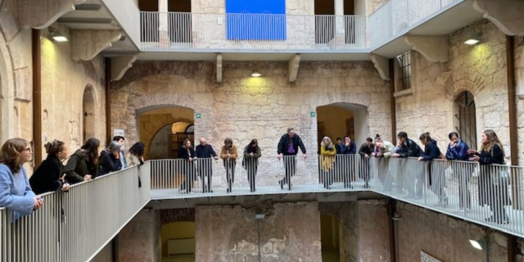 Delegazione del Museion di Bolzano in visita a Santa Marta (Università di Verona) per un incontro sul futuro dei musei di arte contemporanea.